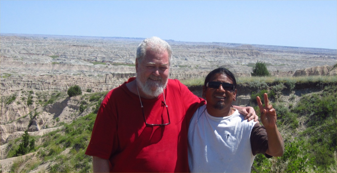 Fernando & Bob at the badlands